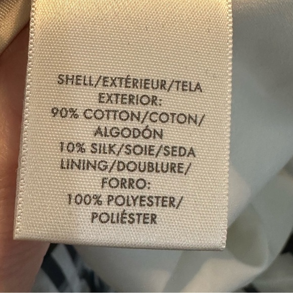 Ann Taylor Flirty Mini Skirt Black White Plaid Cotton Silk - Picture 6 of 7